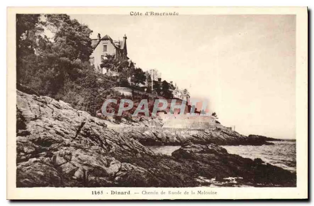 Côte d'Bmeraude — Chemin de Ronde de la Malouline — Dinard - Recto