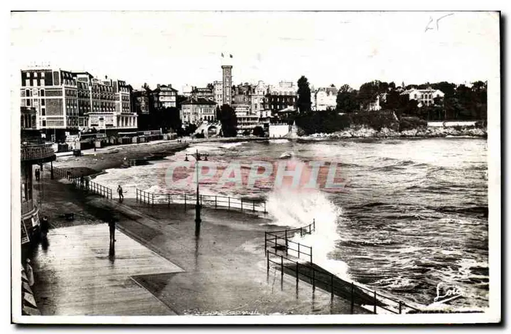 Dinard — Praia durante tempestade — editor Loïc, n°25 - Frente