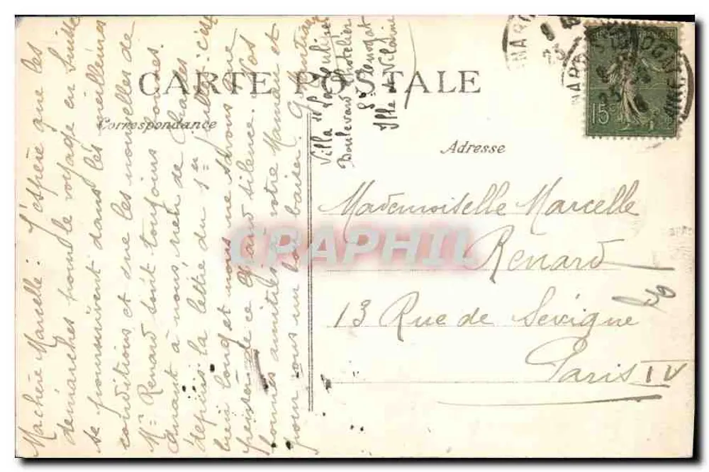 Dinard — A Bric-à-Brac — Costa de Esmeralda — Editor E.P.D. n°71 - Verso
