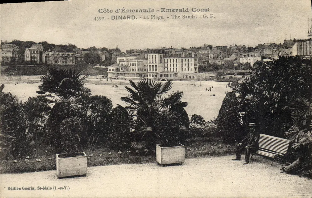 Dinard - La Plage — Côte d'Émeraude — Édition Guérin, St-Malo (I.-st-V.) - Recto