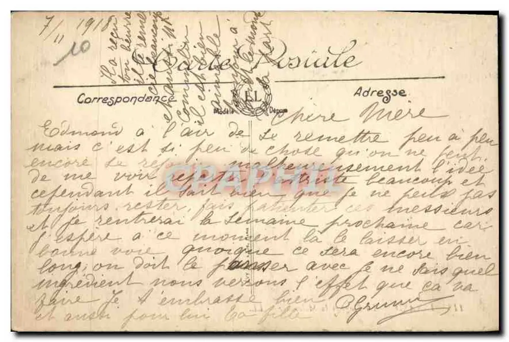 Dinard — A Praia e a Malouine — LL, n° 448 - Verso