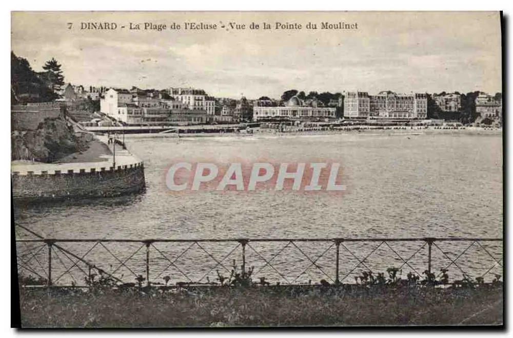 Dinard - La Plage de l'Ecluse - Blick auf die Pointe du Moulinet - Vorderseite