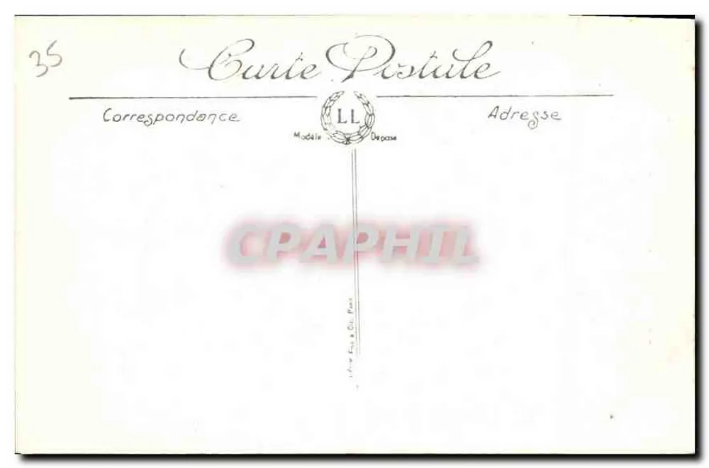 Dinard — A Calé com maré baixa — LL - Verso