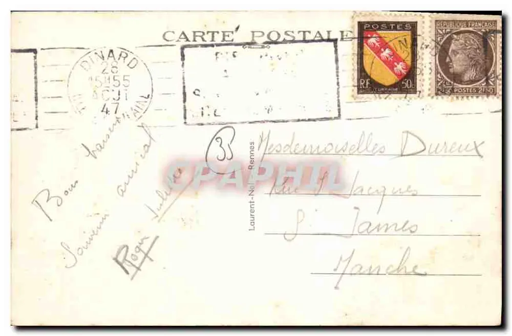Dinard — Promenade Clair-de-Lune — Hotel — Loïc - Verso