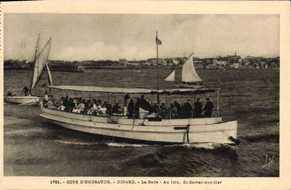 Küste von Émeraude - Dinard - La Rade - Im Hintergrund, St-Servan-sur-Mer — Laurent-Nol, Reîmes, Nr. 1781 - Vorderseite