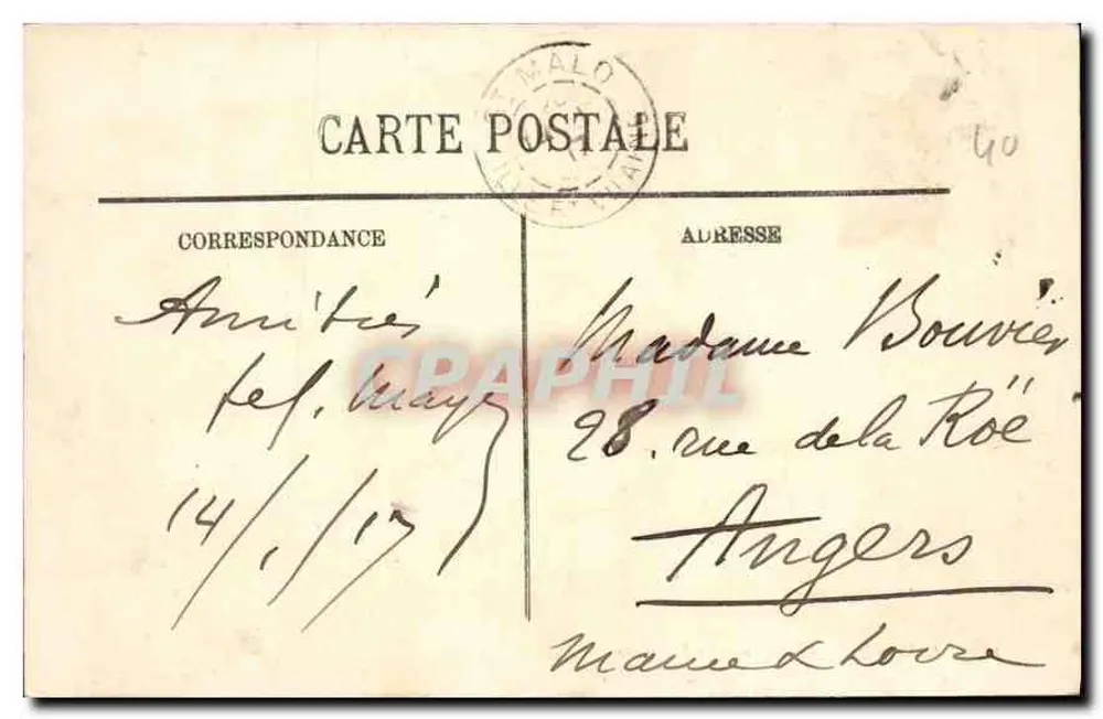 Dinard — La Playa y la Malouine — LL. — N° 118 - Reverso