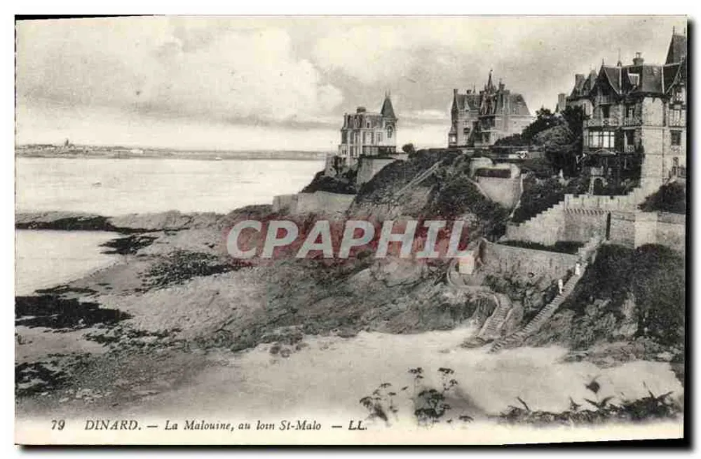 Dinard — La Malouine, au loin St-Malo — LL. n°79 - Recto