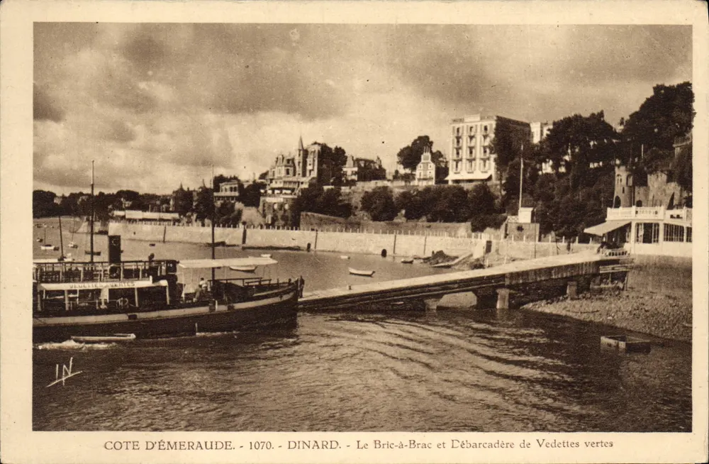 Côte d'Émeraude - Dinard - Der Bric-à-Brac und der Grünere Steg — Laurent-Nel, Rennes, n°1070 - Vorderseite