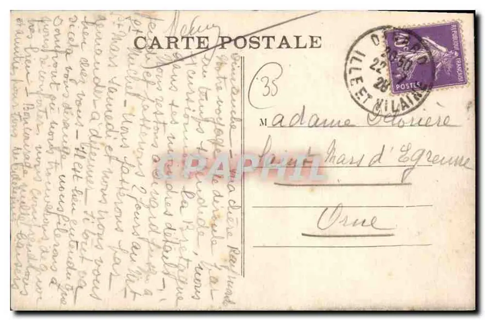 Côte d'Emeraude — Emerald Coast 15. DINARD — Bric-à-Brac et la pointe de la cale - Verso