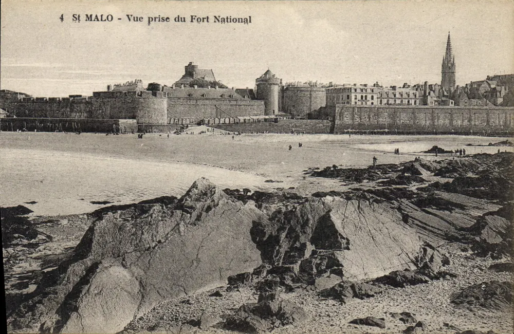 Malo - Ansicht vom Fort National — Ausgabe des Verlags 'Au Khedive' in St-Malo - Vorderseite