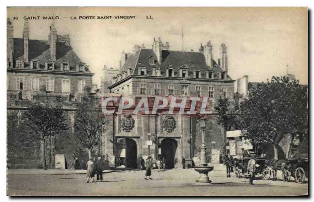 Saint-Malo — A Porta Saint-Vincent — LL - Frente