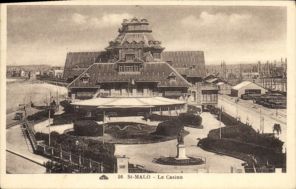St-Malo - O Casino — vista panorâmica — série 56 - Frente