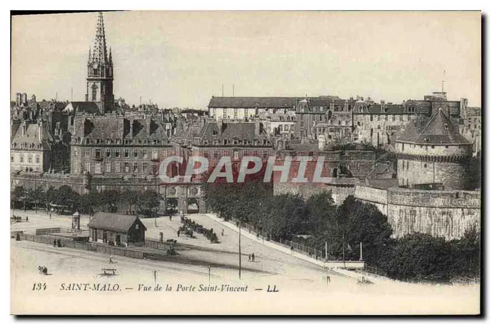 Saint-Malo — Ansicht der Saint-Vincent-Tür — LL - Vorderseite