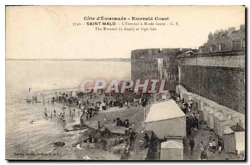Côte d'Émeraude - Saint-Malo - Der Fan bei Ebbe - Vorderseite