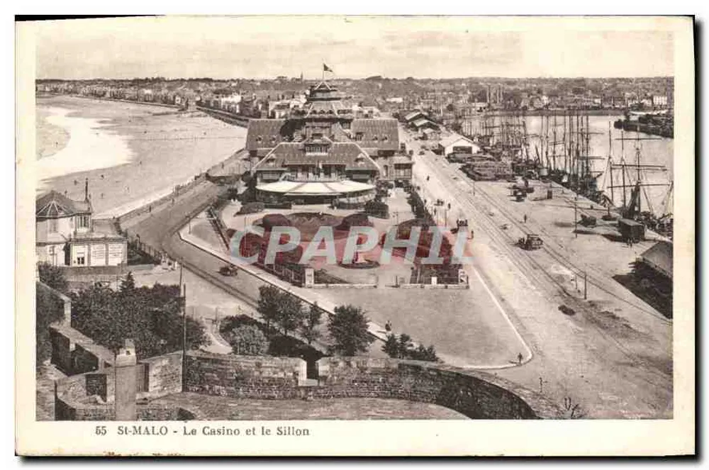 St-Malo - Le Casino et le Sillon — Édition « Au Rive de la Mer » - Recto