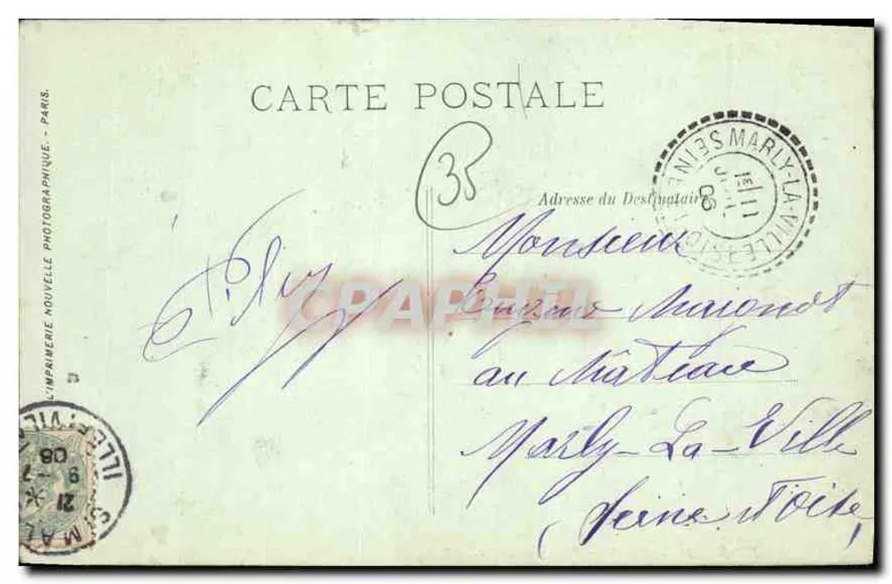 Saint-Malo — A Praia Bon-Secours — LL. N° 142 - Verso