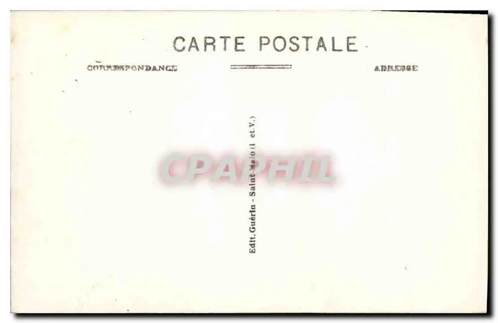 St-Malo - Les Ramparts - Le Môle — Côte d'Émeraude, G.F. n°10 - Rückseite