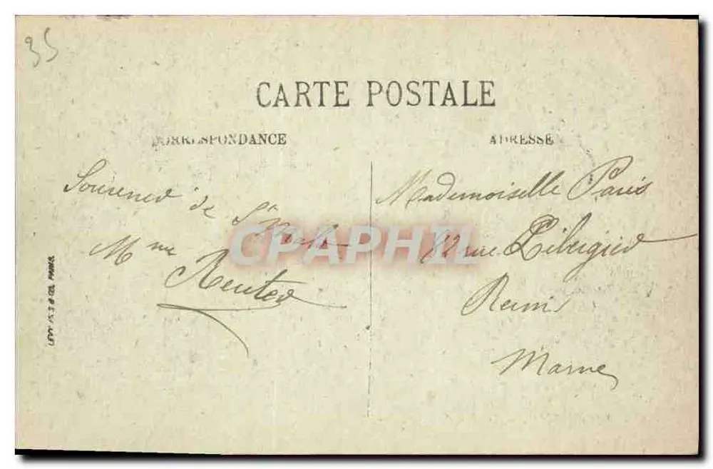 Saint-Malo — Escalier du Grand Bey — n°240 - Verso