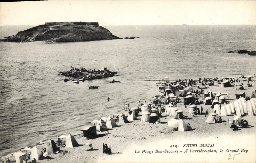 La Plage Bonsecours — Saint-Malo — Artaud et Nozais, Nantes - Vorderseite