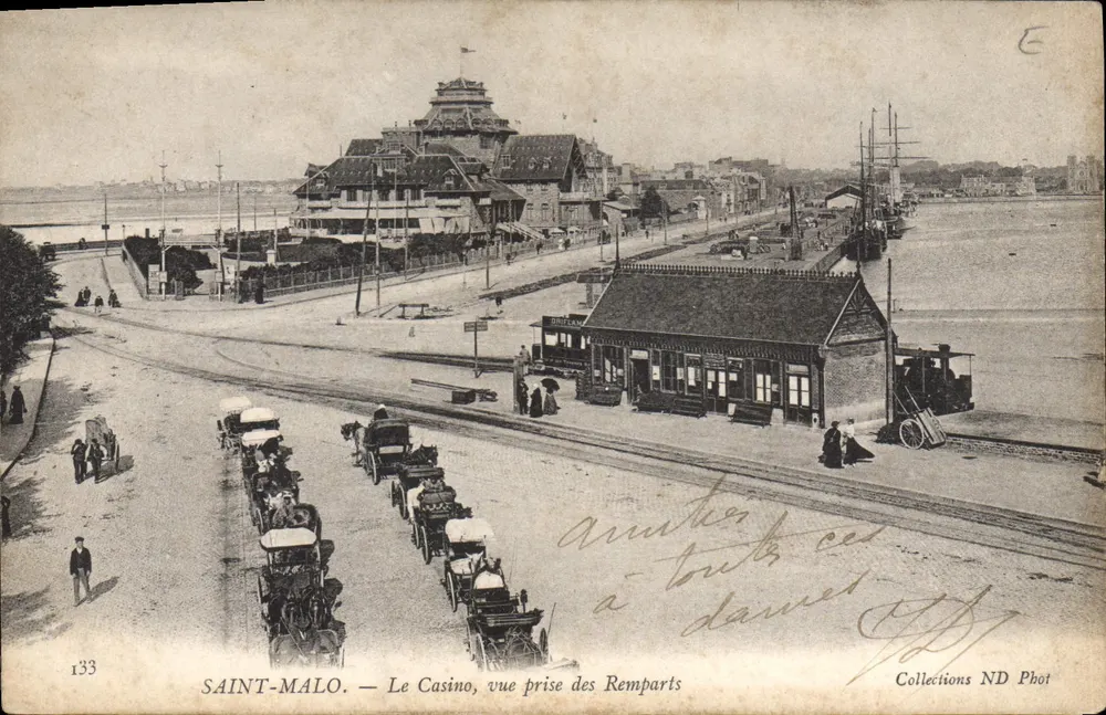SAINT-MALO — Das Casino, Aufnahme von den Mauern — Collections ND Phot, n° 133 - Vorderseite