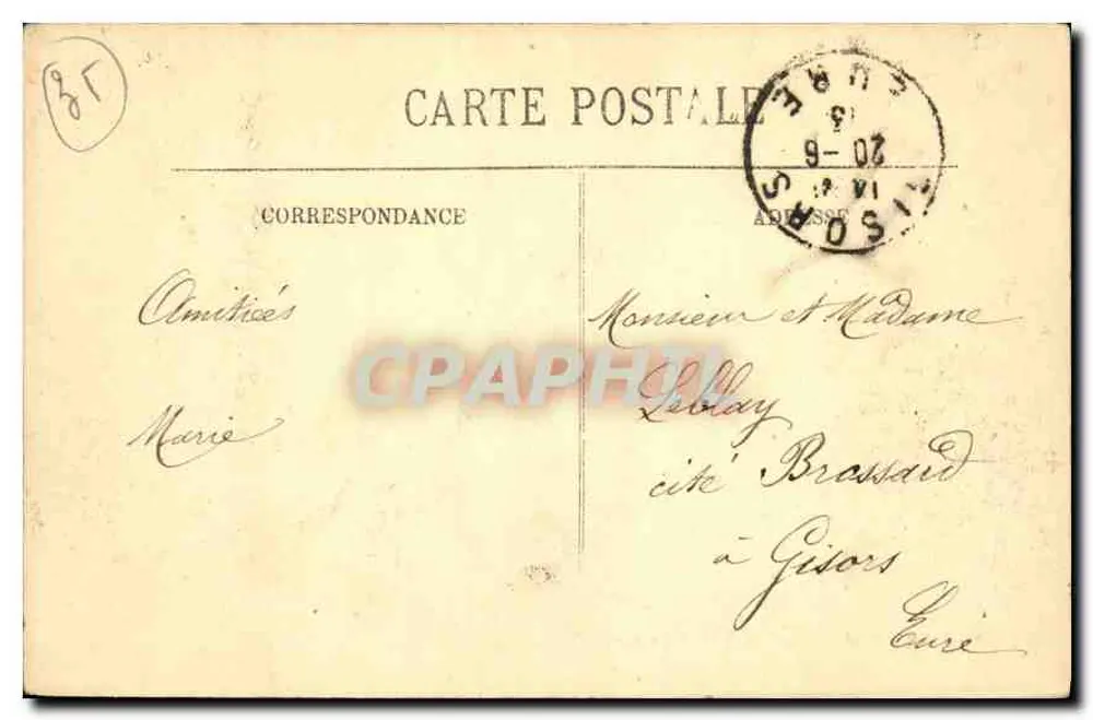 Saint-Malo — Le Môle et les Remparts — LL. n°80 - Verso