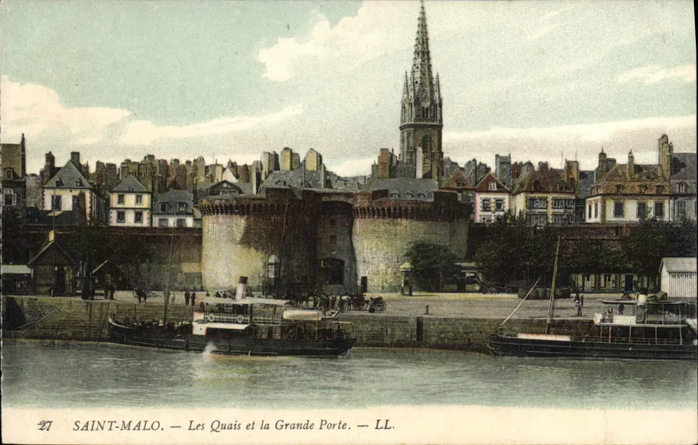 Saint-Malo — Die Quais und die Grande Porte — LL. n°27 - Vorderseite