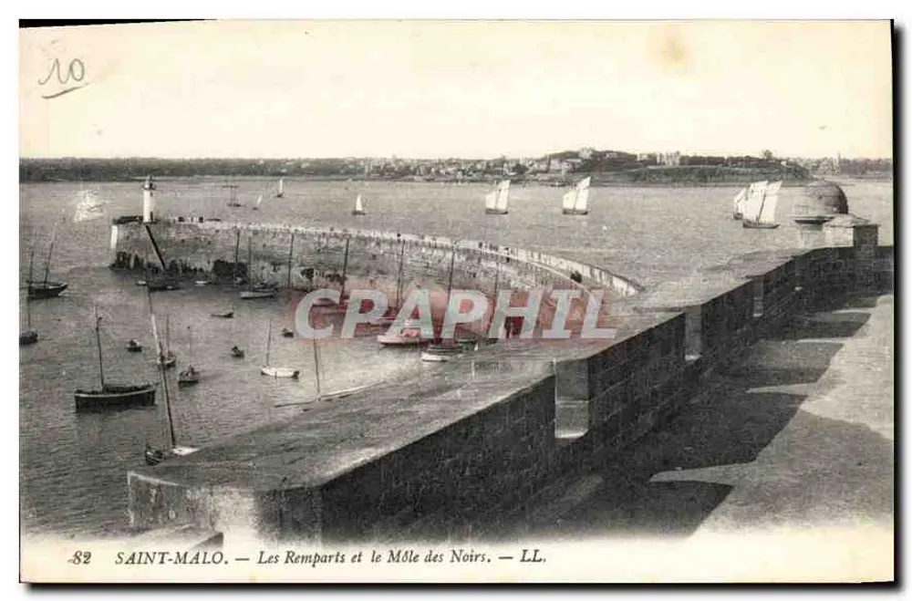 Saint-Malo — Die Mauern und der Môle des Noirs — LL. - Vorderseite