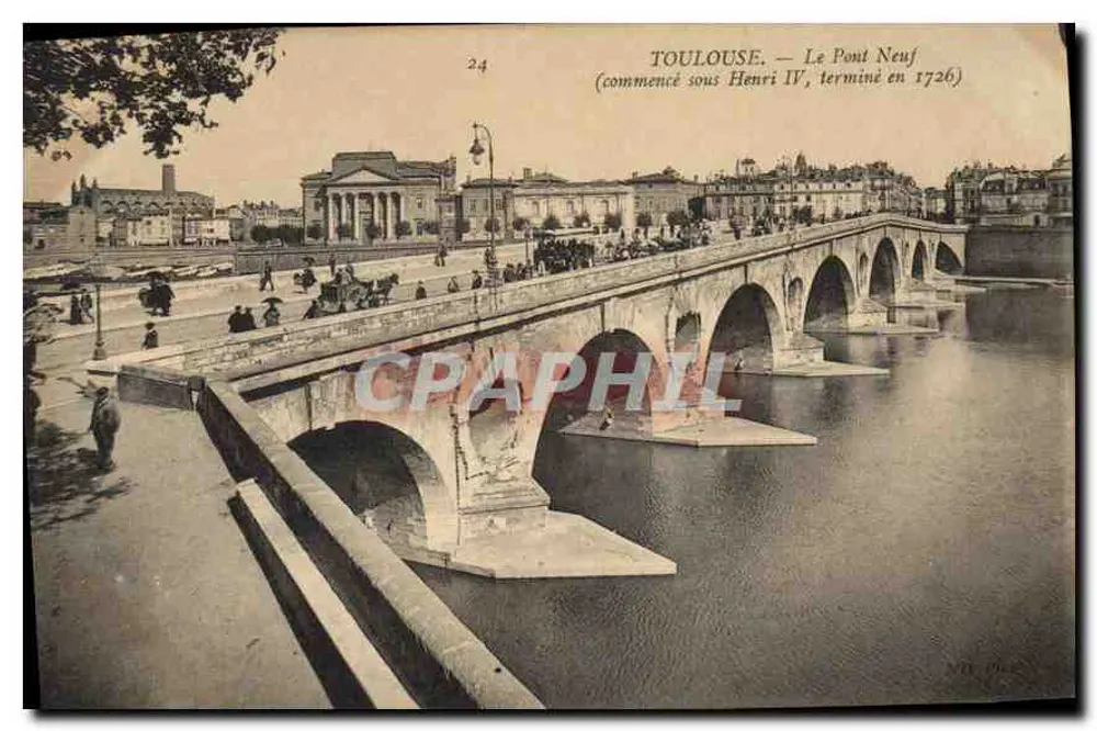 Toulouse — Der neue Brücke (begonnen unter Henri IV, fertiggestellt 1726) - Vorderseite