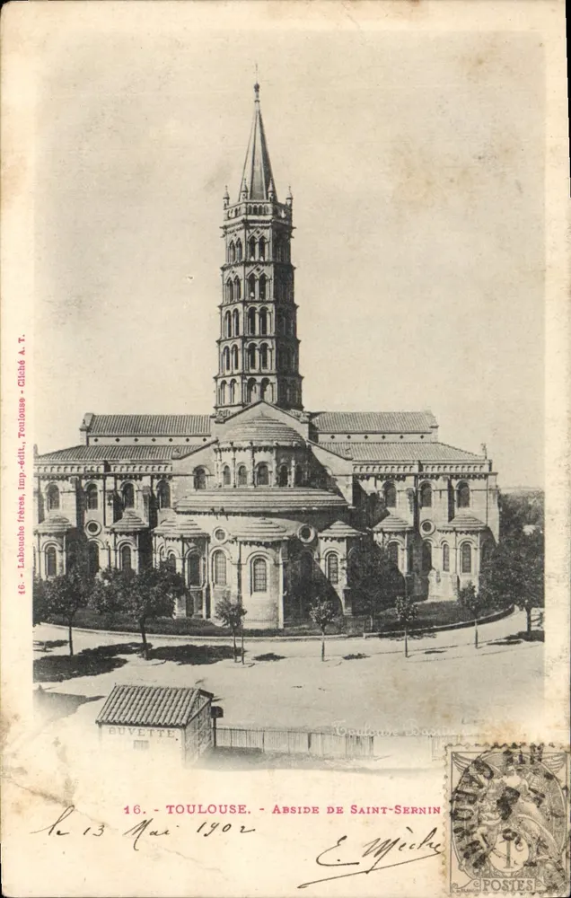 Toulouse — Abside de Saint-Sernin — Labouche frères, Toulouse, n°16 - Frente