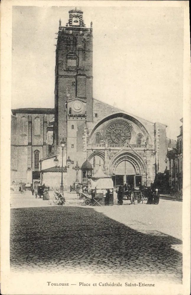 Toulouse — Place et Cathédrale Saint-Etienne — éditeur non visible - Recto