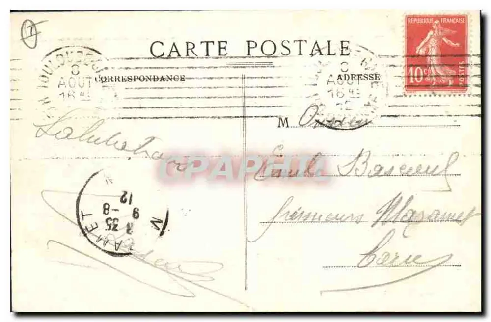 Toulouse — O Capitólio — J. Longi-Béchel, editor, n°1 - Verso