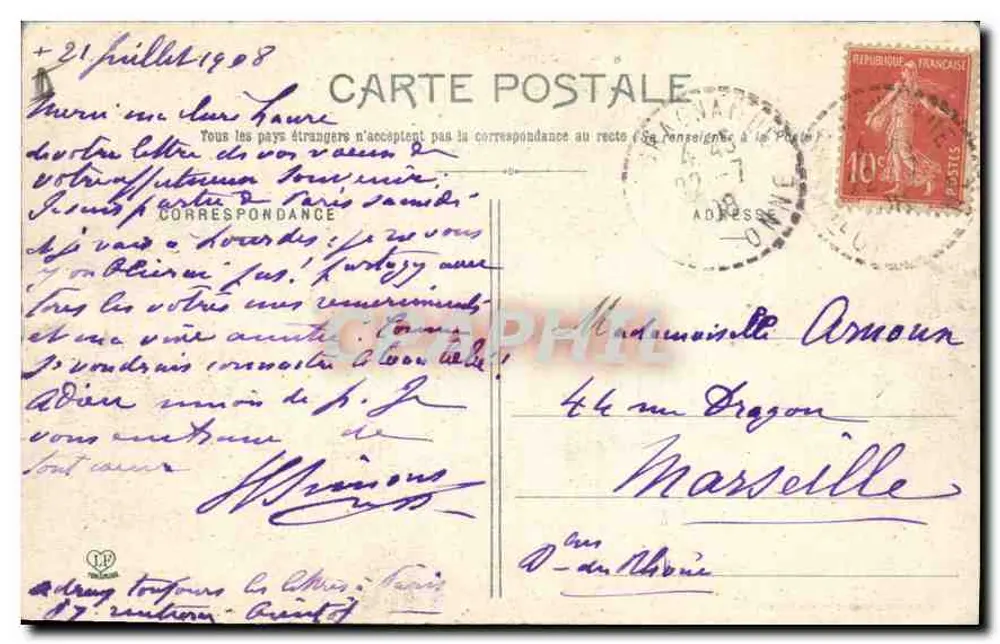 Toulouse — Vista Geral — Editor Anônimo, n°6 - Verso