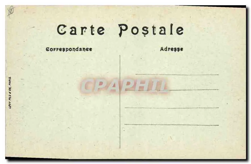 Toulouse — O Ponte Novo — editor Levy fils & Cie, n° 139 - Verso