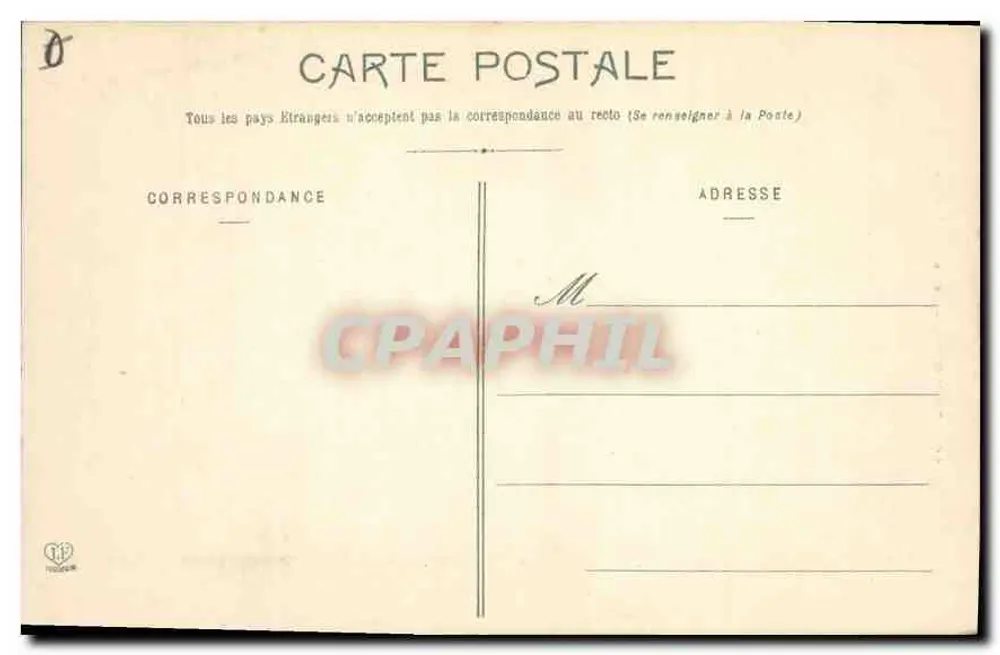 Toulouse - Abadia Saint-Sernin — Bilhete postal antigo n°16, editada pelo editor 'Toulouse' - Verso