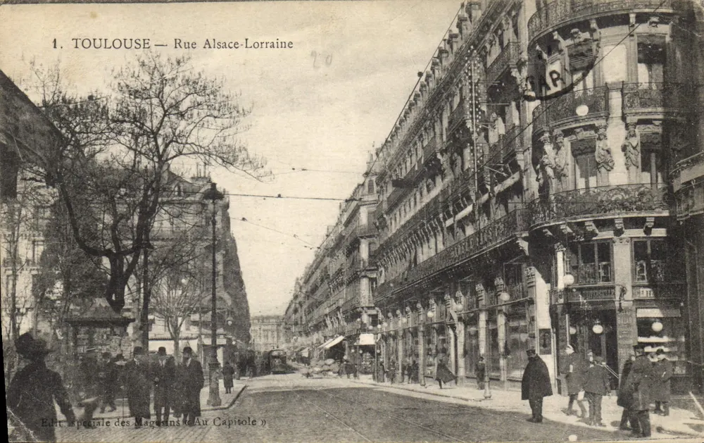 Toulouse — Rue Alsace-Lorraine — Édit. Spéciale des Magasins Au Capitole - Frente