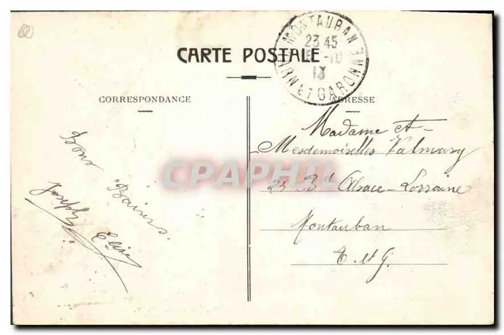 Toulouse — Jardin Lafayette, Statue Goudelin — Édition Jeanne d'Arc - Verso