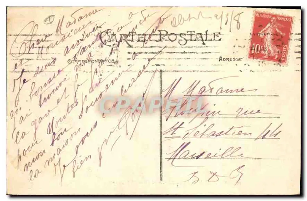 Toulouse — La Cathédrale et Place St-Etienne — Éditeur inconnu, n° 16 - Verso