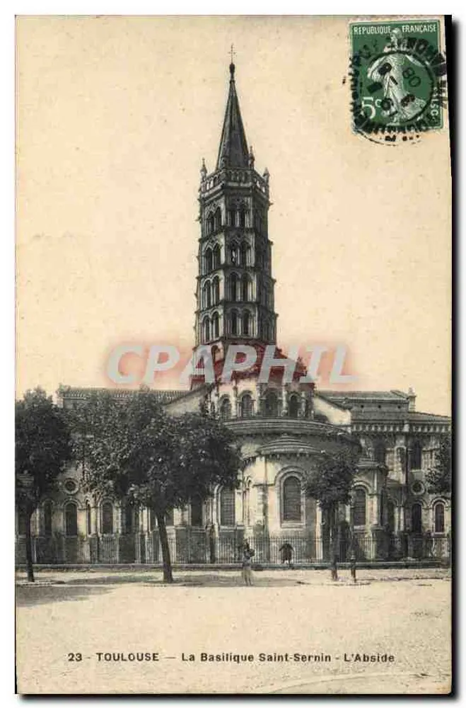 Toulouse — A Basílica de São Sernim — A Abside - Frente