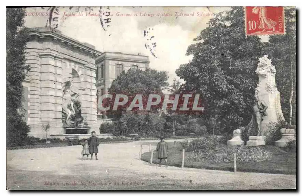 Jardim das Plantas em Toulouse — Fonte da Garonne e a Árvore de Armand Sébastre — Edição especial dos Magasins du Carrousel - Frente