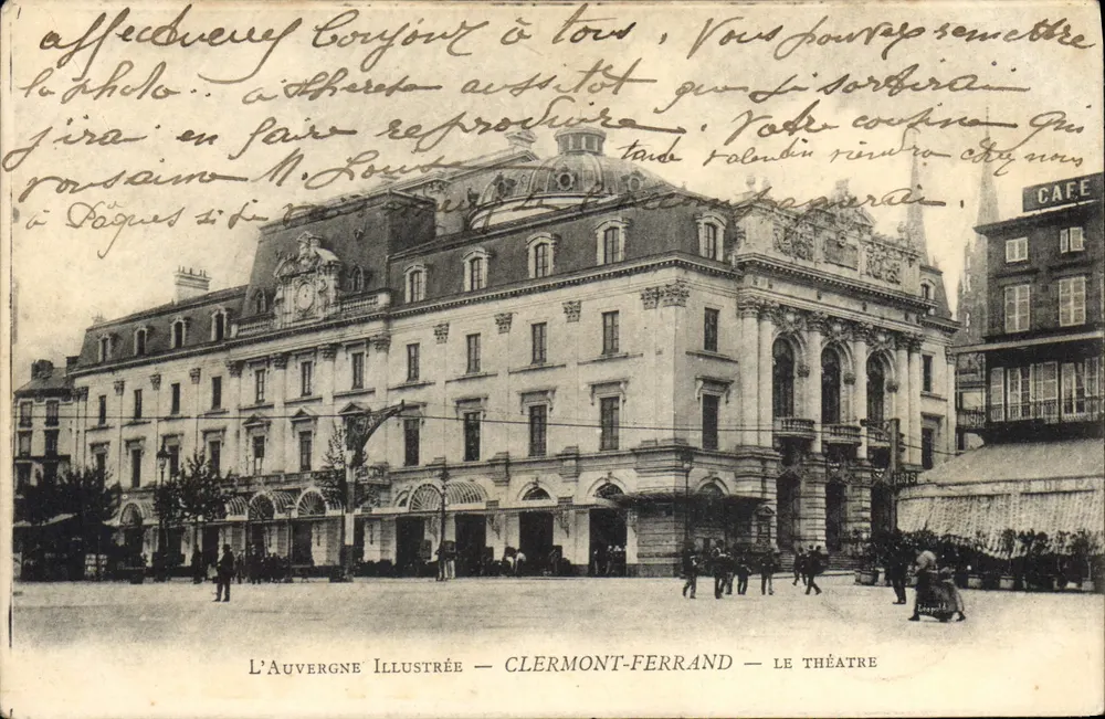 Clermont-Ferrand — Le Théâtre — L'Auvergne Illustrée - Frente