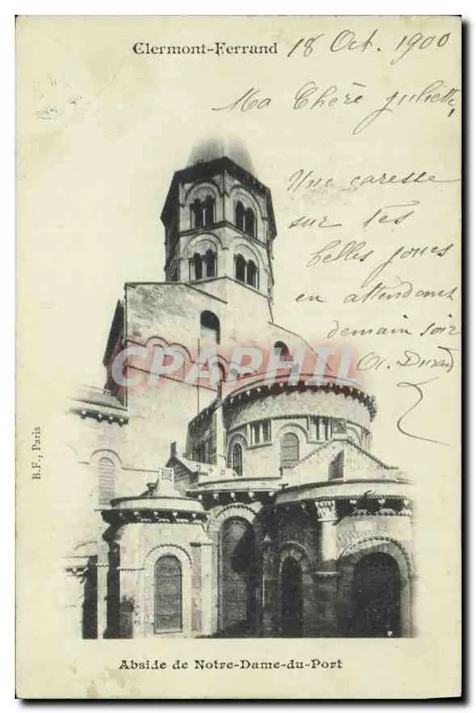 Abside de Notre-Dame-du-Port — Clermont-Ferrand — B.F., París - Anverso