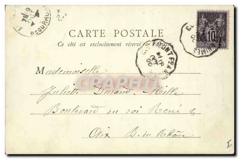Abside de Notre-Dame-du-Port — Clermont-Ferrand — B.F., París - Reverso