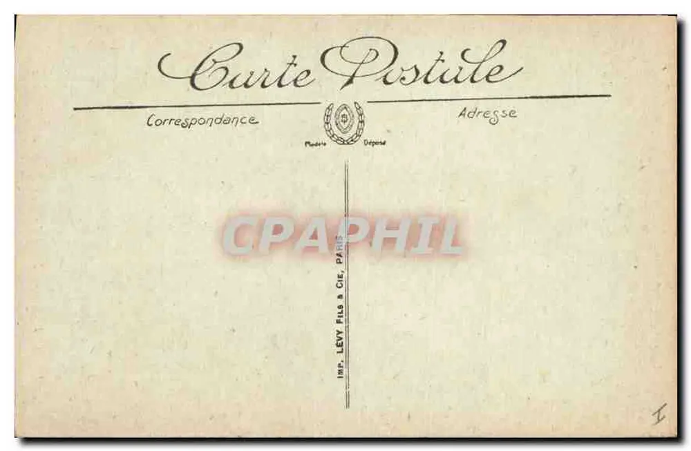 Clermont-Ferrand — Place da Catedral — editor G. Guilly, n° 209 - Verso