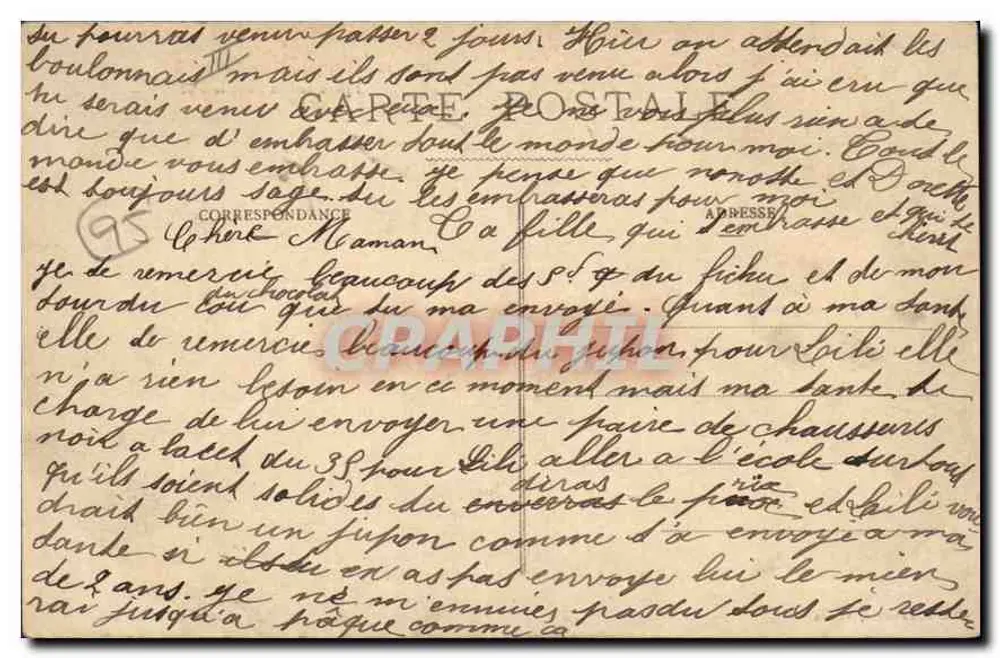 Rennoguet — Kirche aus dem Felsen gemeißelt — Verlag: L. Dumas, Vézelay - Rückseite