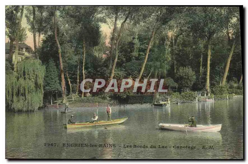 Enghien-les-Bains — Die Ufer des Sees — Kanufahren — E. M. - Vorderseite