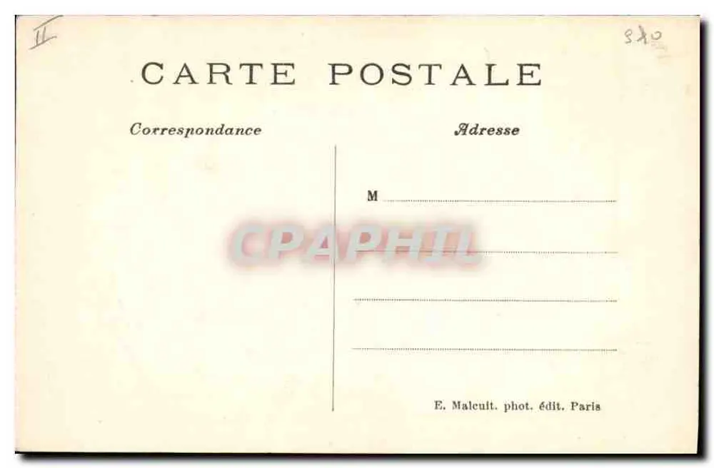 Enghien-les-Bains — Die Ufer des Sees — Kanufahren — E. M. - Rückseite