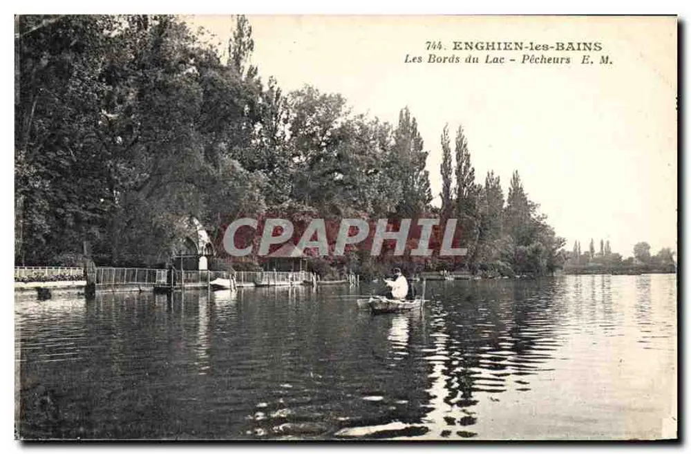 Enghien-les-Bains — Ufer des Sees — Fischer E.M. n°744 - Vorderseite