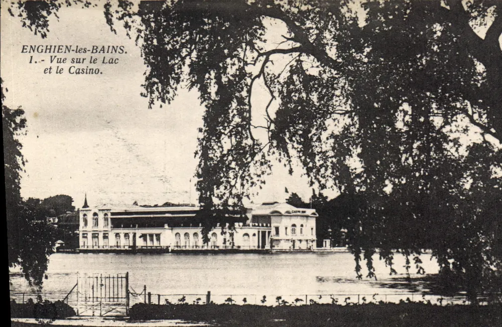 Enghien-les-Bains — Ansicht des Sees und des Kasinos — Phototype L'Atelier, Paris - Vorderseite
