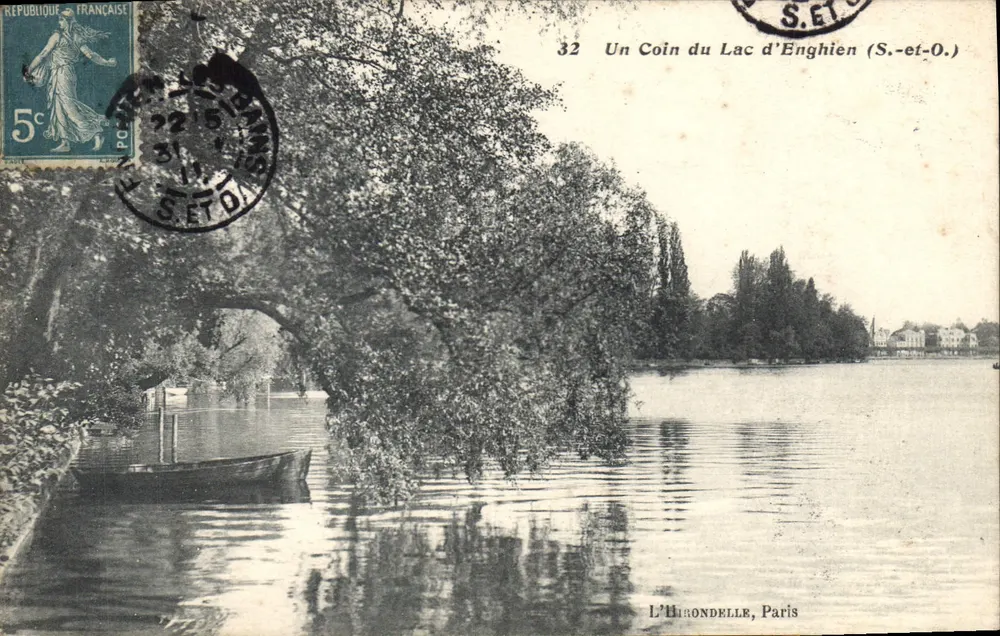 Un Coin du Lac d'Enghien (S.-et-O.) — L'Hirondelle, Paris — L'Hirondelle, Paris - Recto