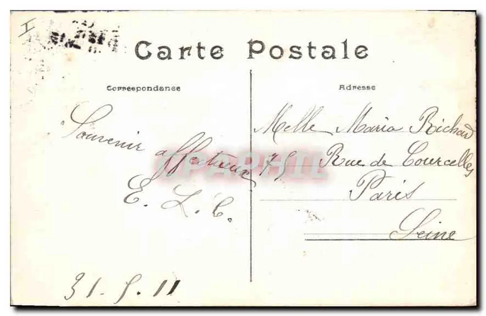 Un Coin du Lac d'Enghien (S.-et-O.) — L'Hirondelle, Paris — L'Hirondelle, Paris - Verso